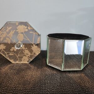 Tahari Home Octagonal Black Jewelry Box